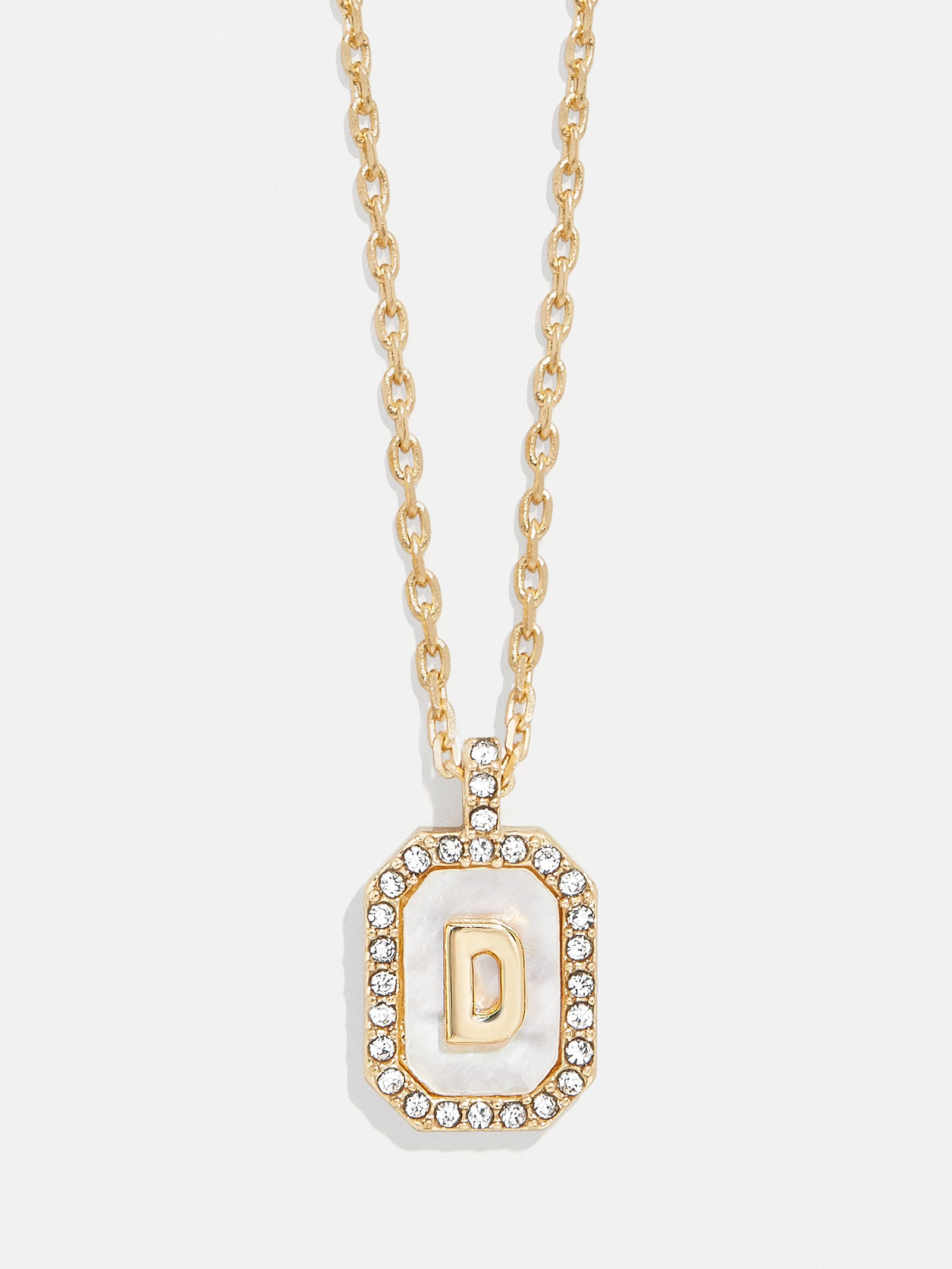 Gold & Mother of Pearl Initial Necklace - Mother Of Pearl - Image 6