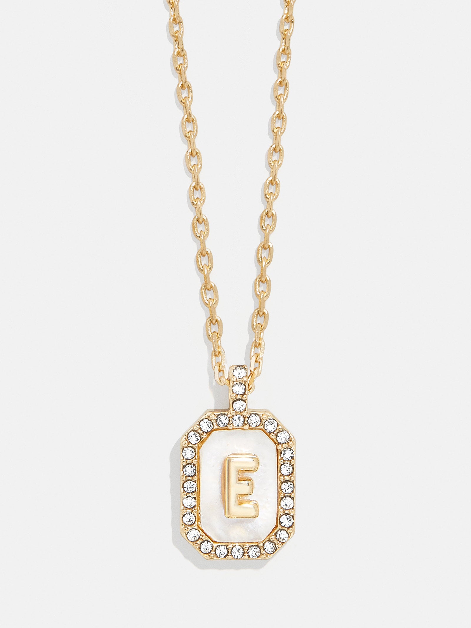 Gold & Mother of Pearl Initial Necklace - Mother Of Pearl - Image 7