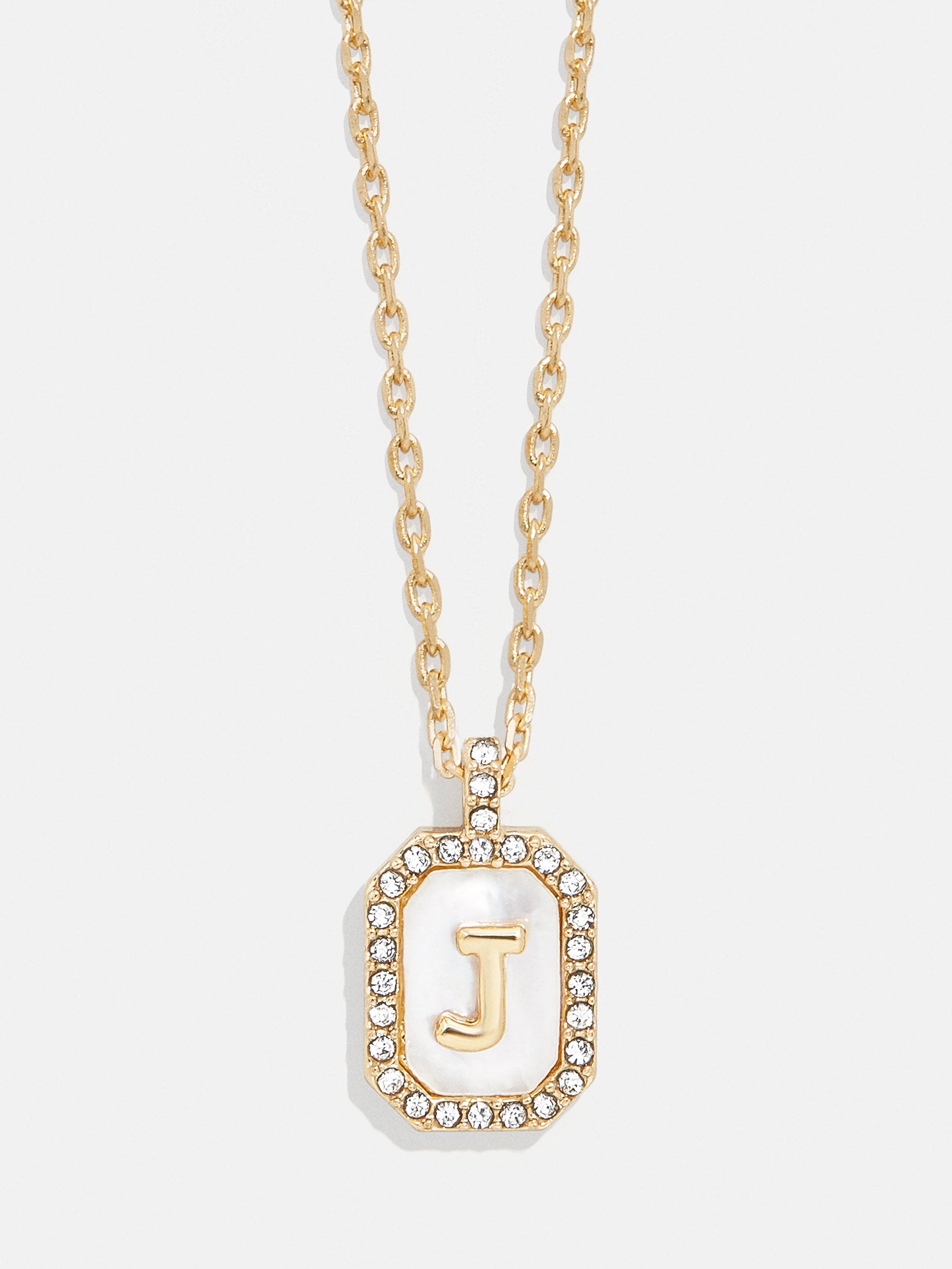 Gold & Mother of Pearl Initial Necklace - Mother Of Pearl - Image 12
