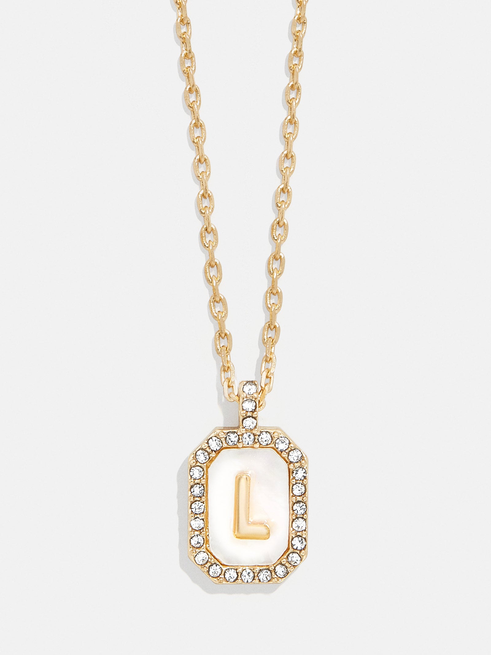 Gold & Mother of Pearl Initial Necklace - Mother Of Pearl - Image 14