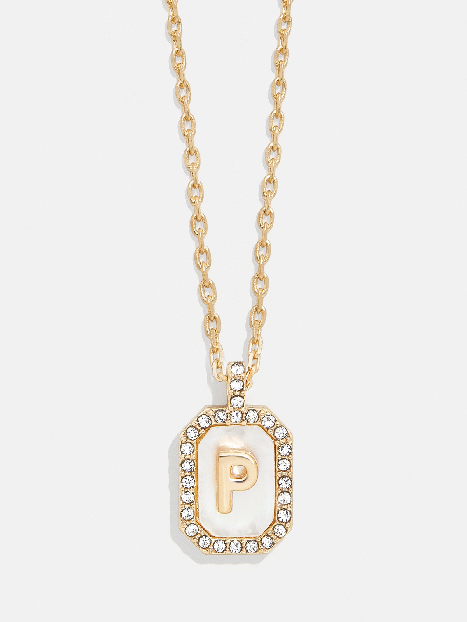 Gold & Mother of Pearl Initial Necklace - Mother Of Pearl - Image 18