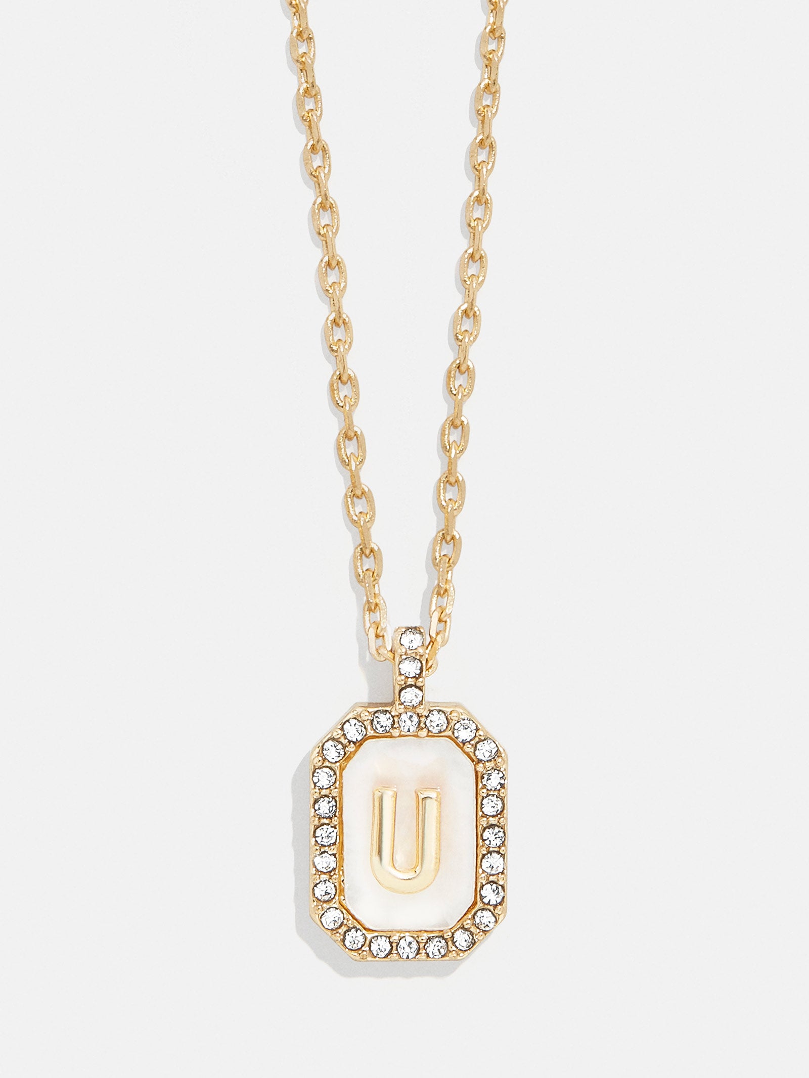 Gold & Mother of Pearl Initial Necklace - Mother Of Pearl - Image 23