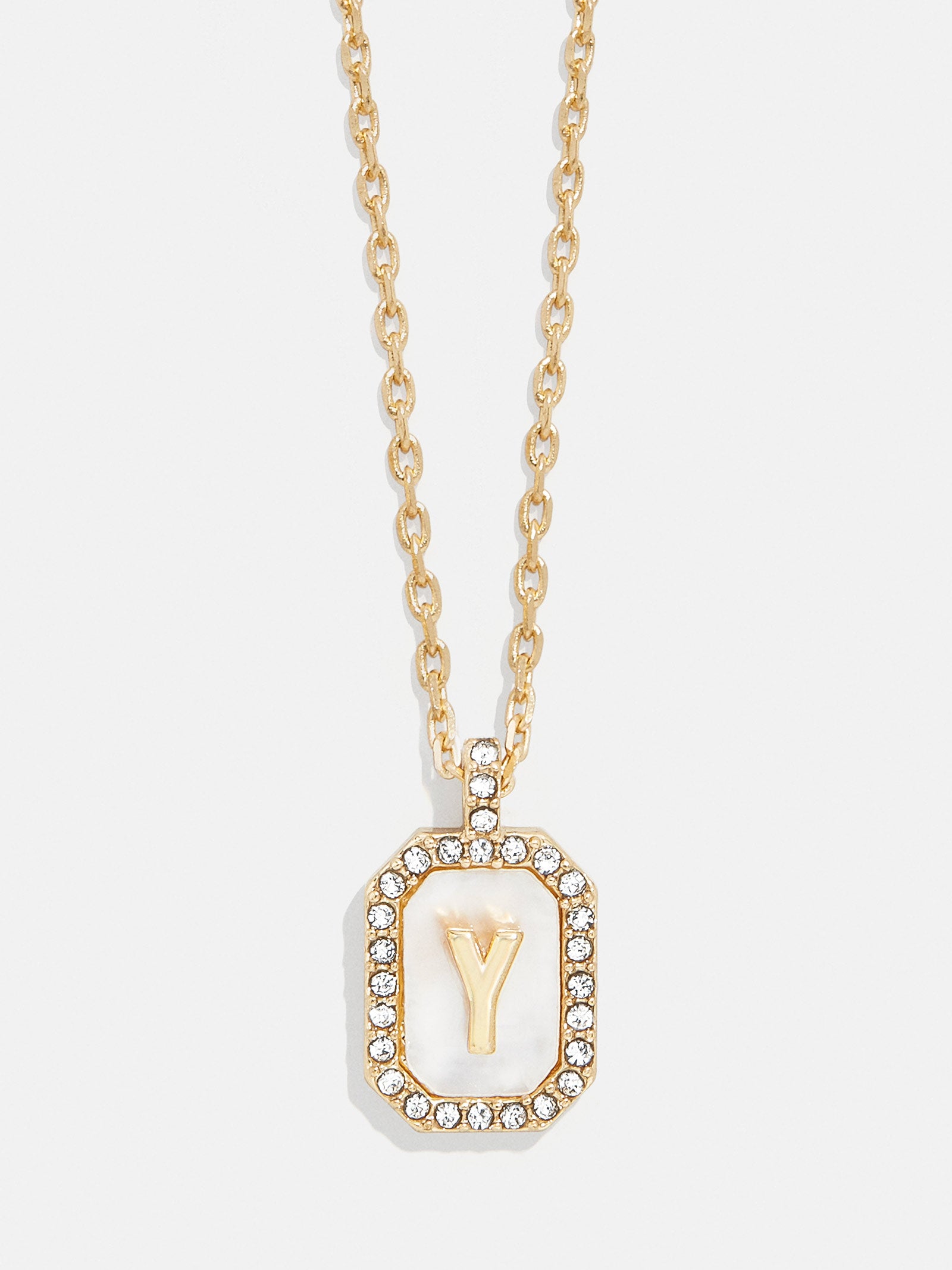 Gold & Mother of Pearl Initial Necklace - Mother Of Pearl - Image 27