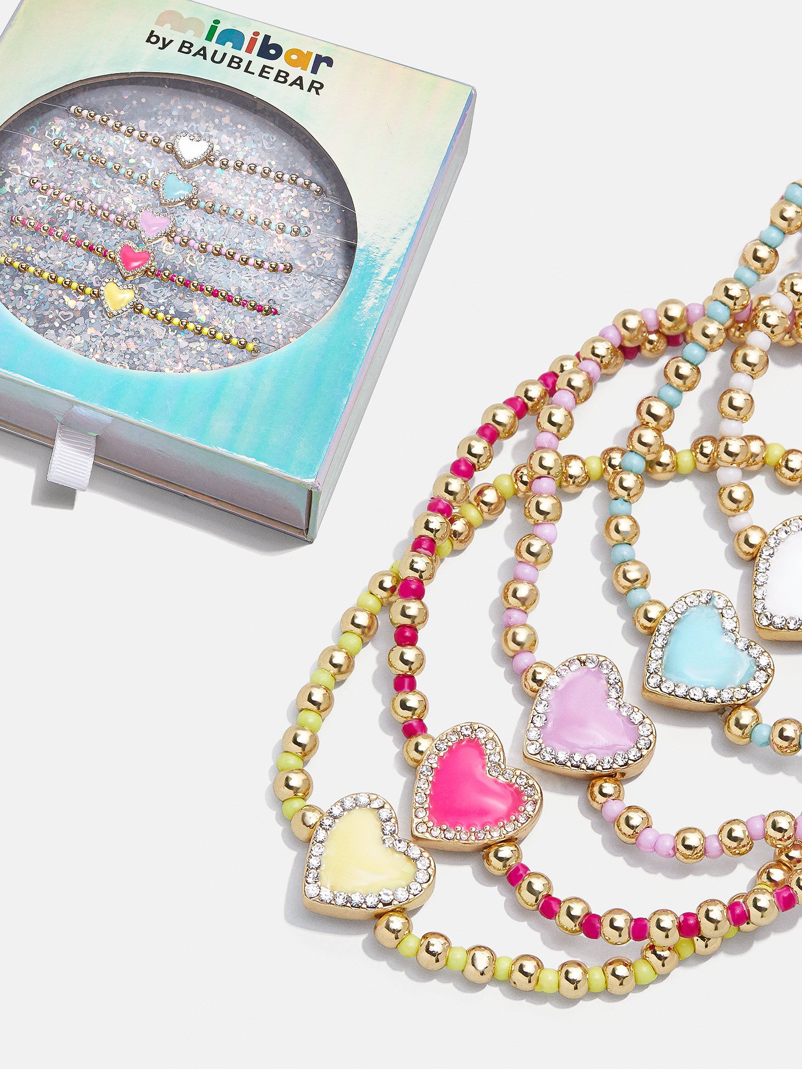 Sweetheart Kids' Pisa Bracelet Set - Pave Hearts - Image 3