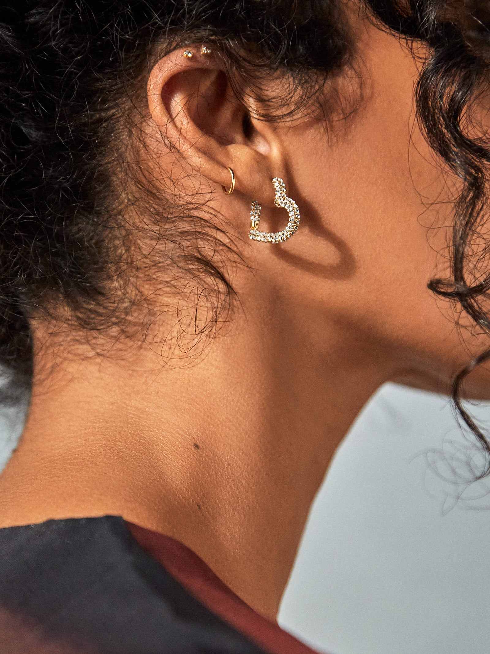 Velma Earrings - Gold/Pav?? - Image 2