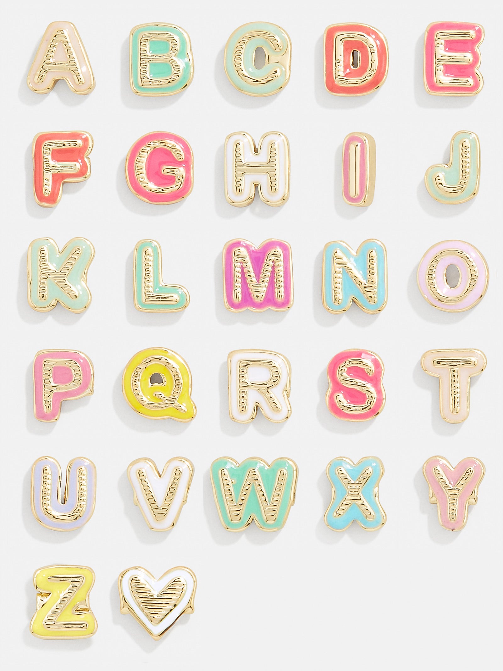 Initial & Heart Kids' Pisa Bracelet Set - Gold - Image 3