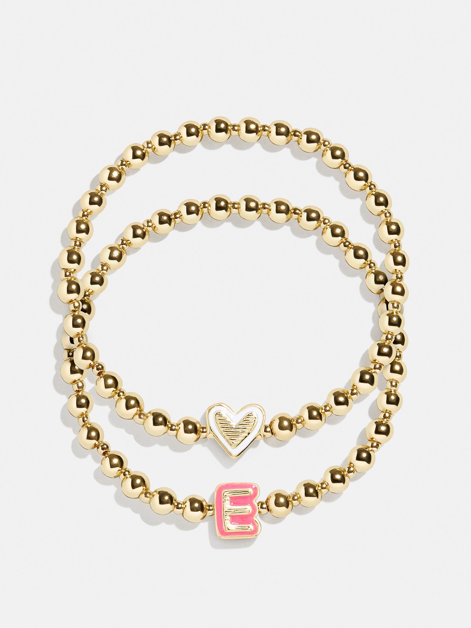 Initial & Heart Kids' Pisa Bracelet Set - Gold - Image 8