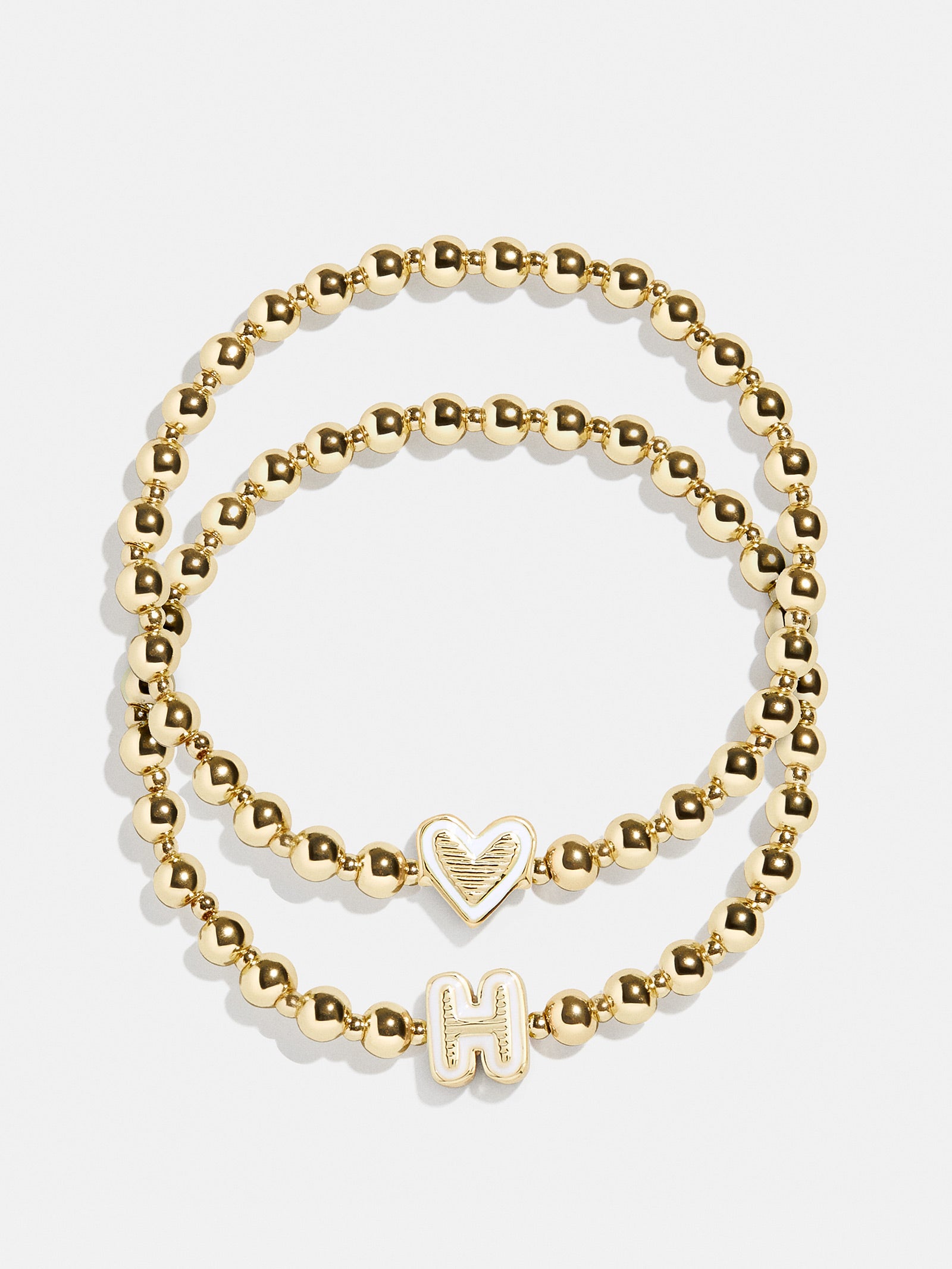 Initial & Heart Kids' Pisa Bracelet Set - Gold - Image 11