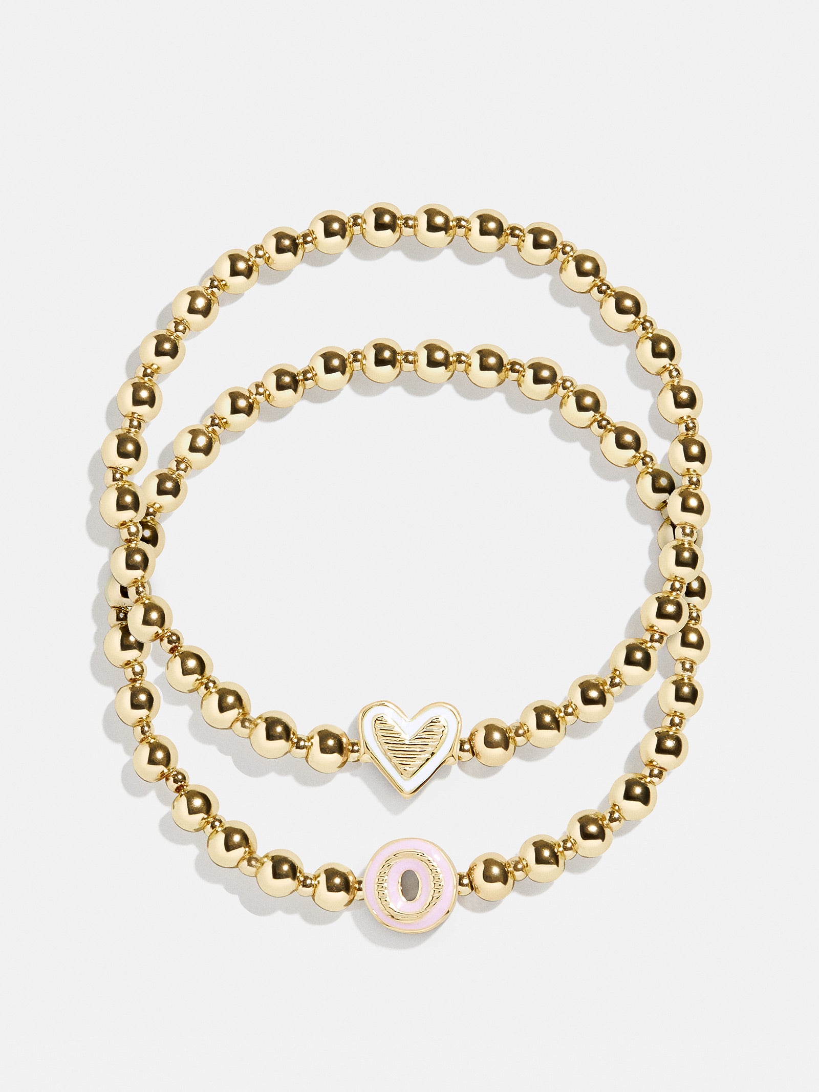 Initial & Heart Kids' Pisa Bracelet Set - Gold - Image 18