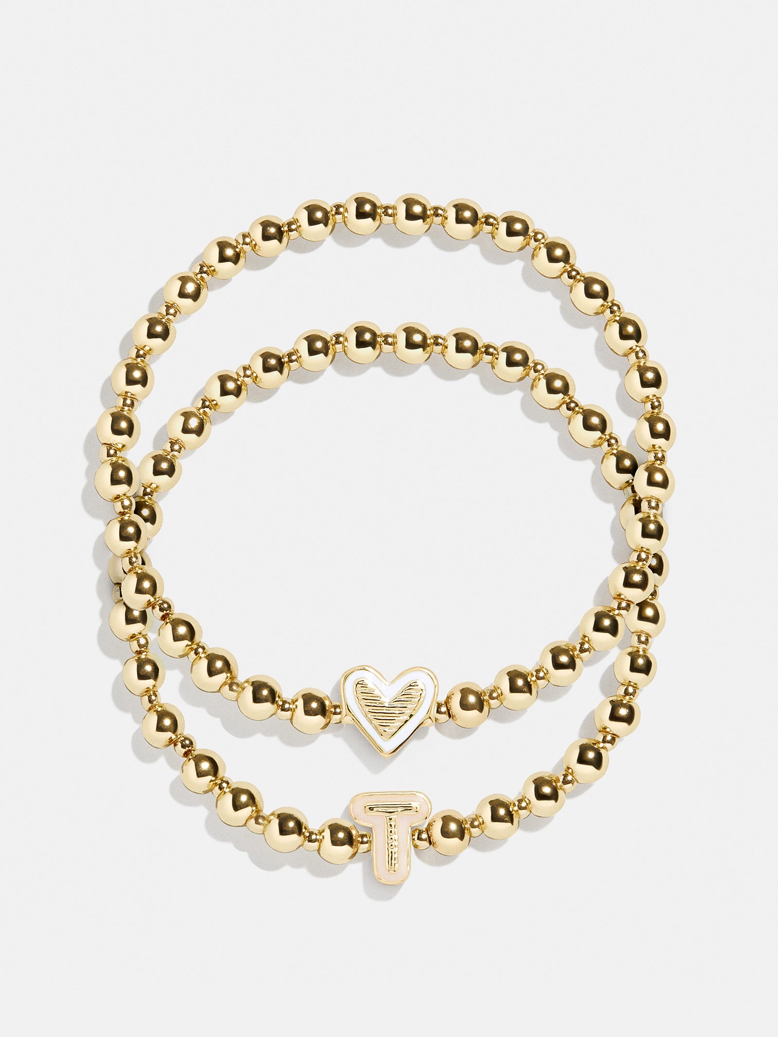 Initial & Heart Kids' Pisa Bracelet Set - Gold - Image 23
