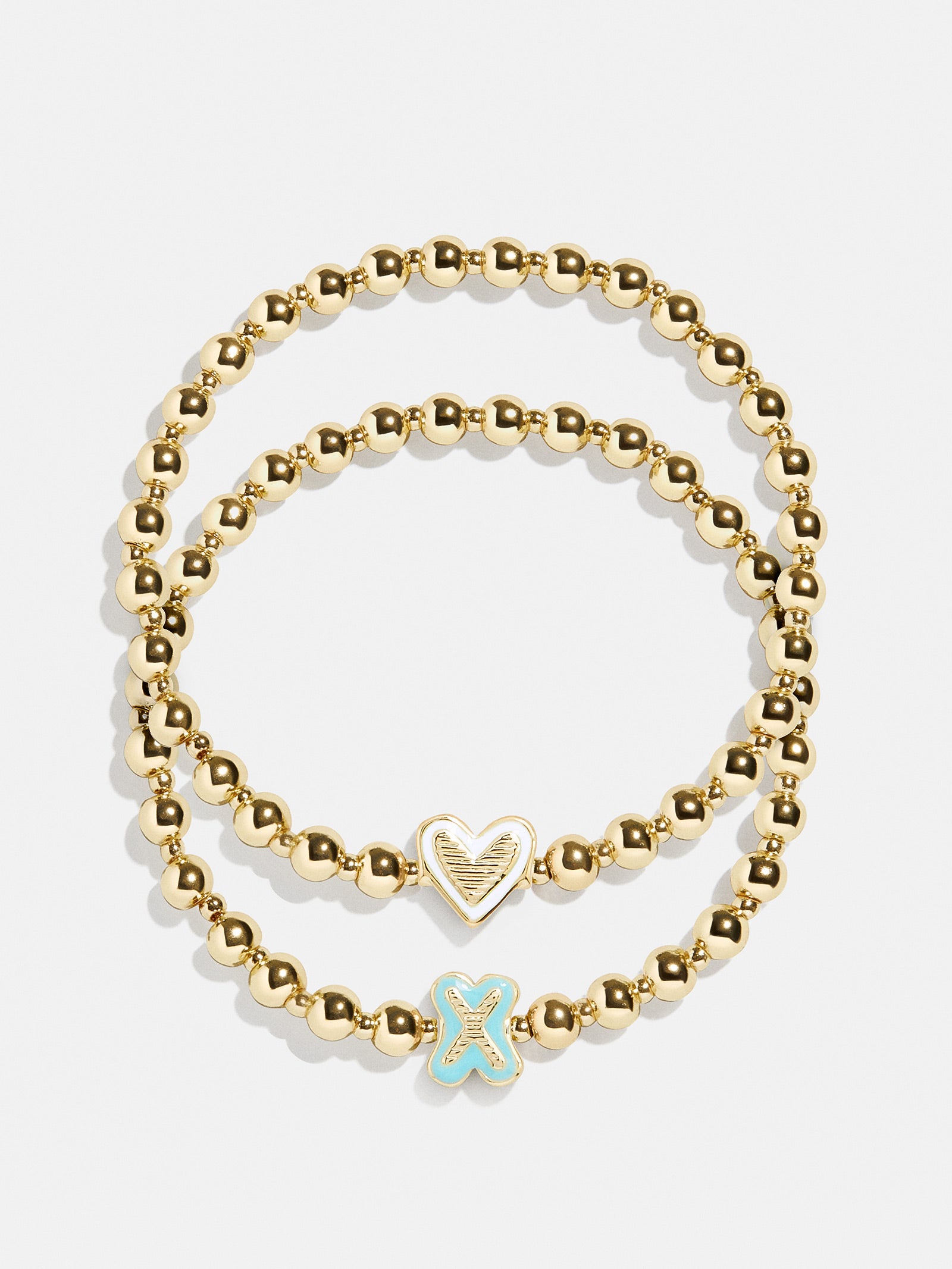 Initial & Heart Kids' Pisa Bracelet Set - Gold - Image 27