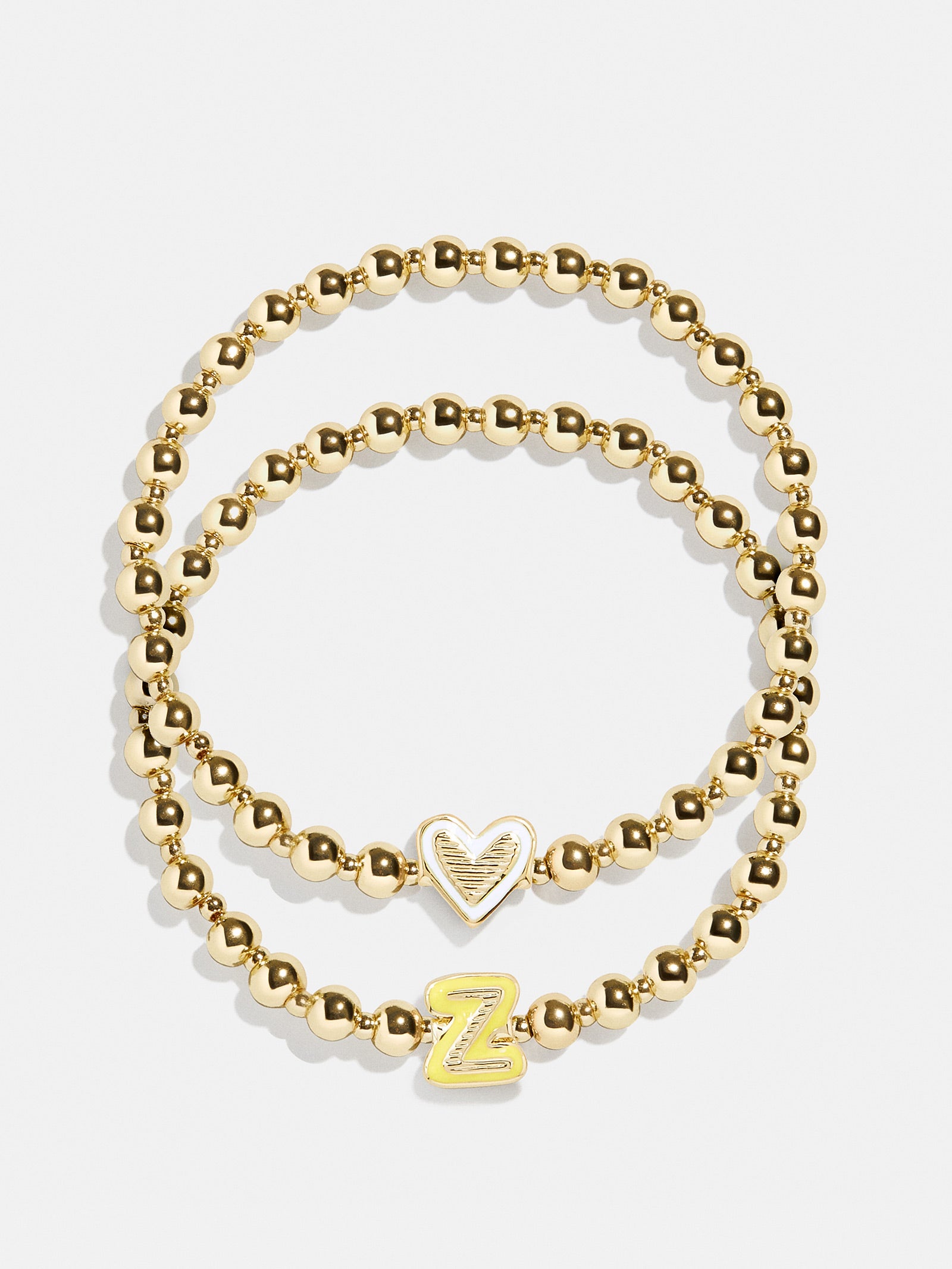 Initial & Heart Kids' Pisa Bracelet Set - Gold - Image 29