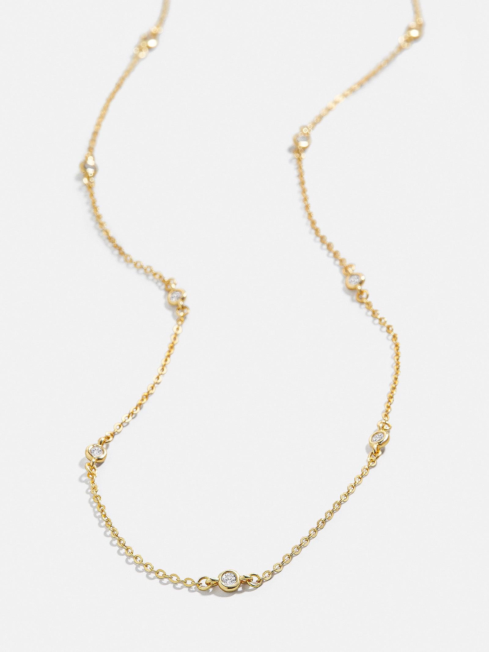 Yasmine 18K Gold Necklace - Gold/Pav??