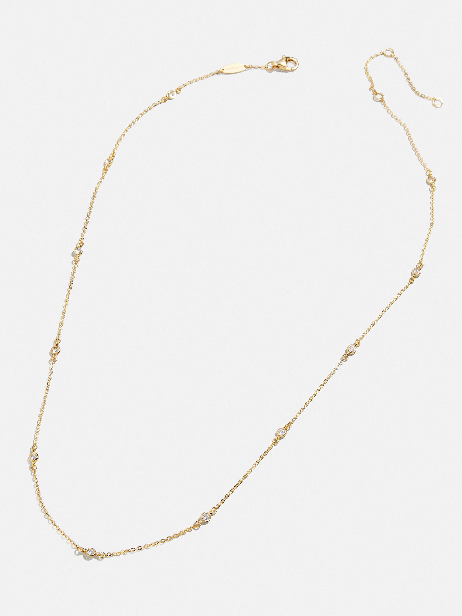 Yasmine 18K Gold Necklace - Gold/Pav?? - Image 3