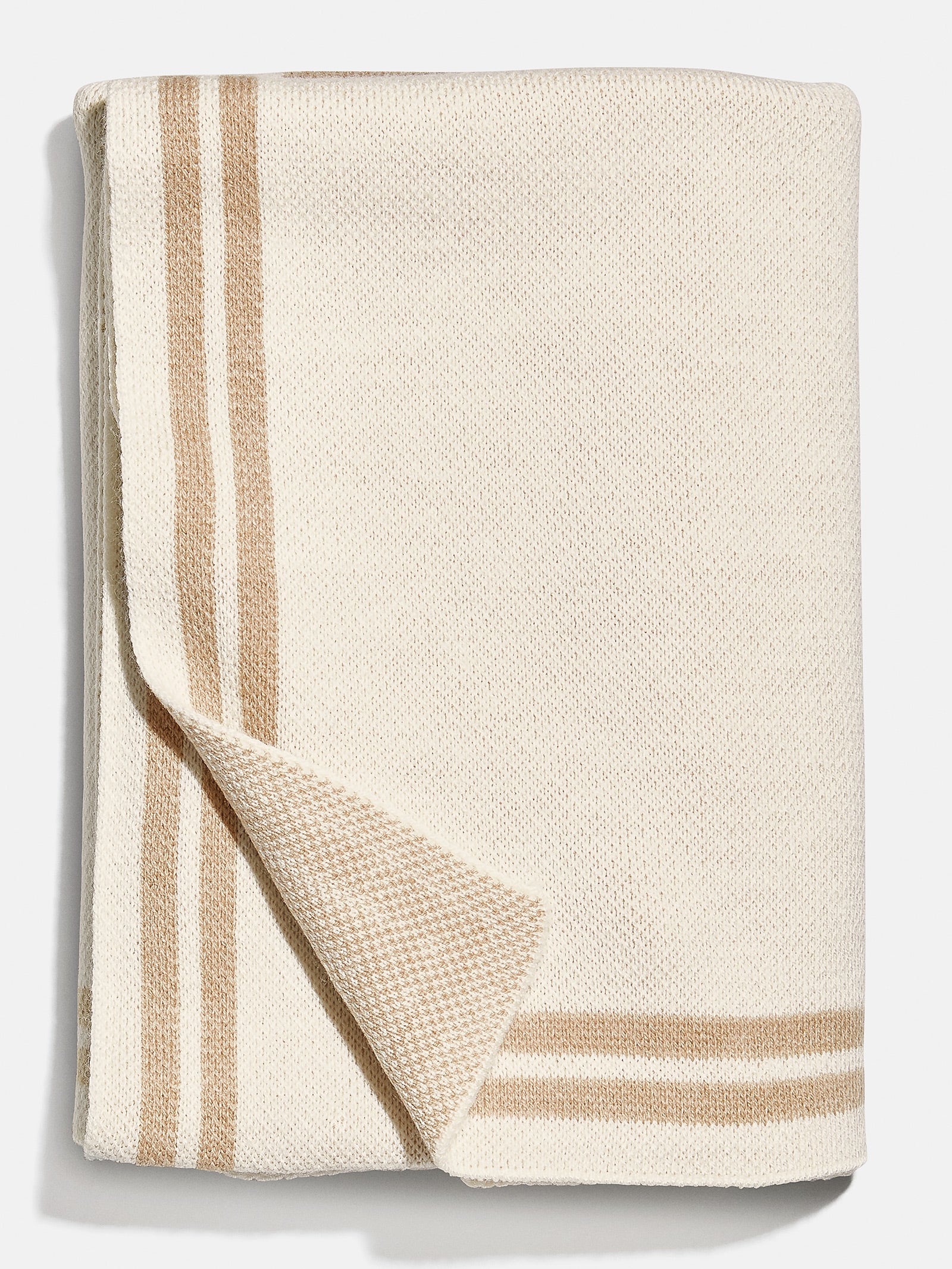 Your Name In Stripes Custom Blanket - Beige/Tan - Image 3
