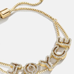 Pav?? Slider Custom Bracelet - Negative Space Pav??