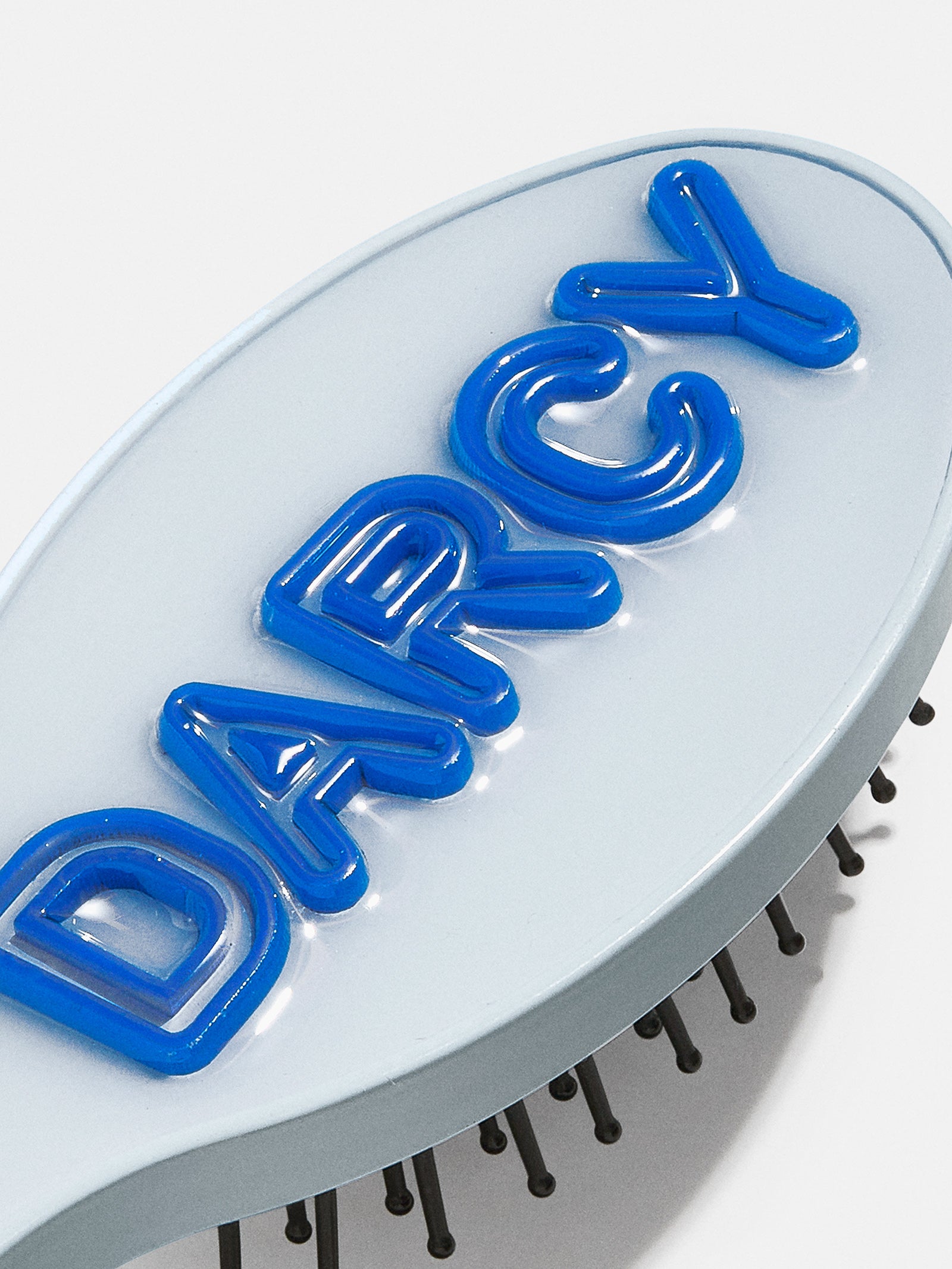 Mini Fine Line Custom Hair Brush - Pale Blue/Cobalt Blue - Image 4