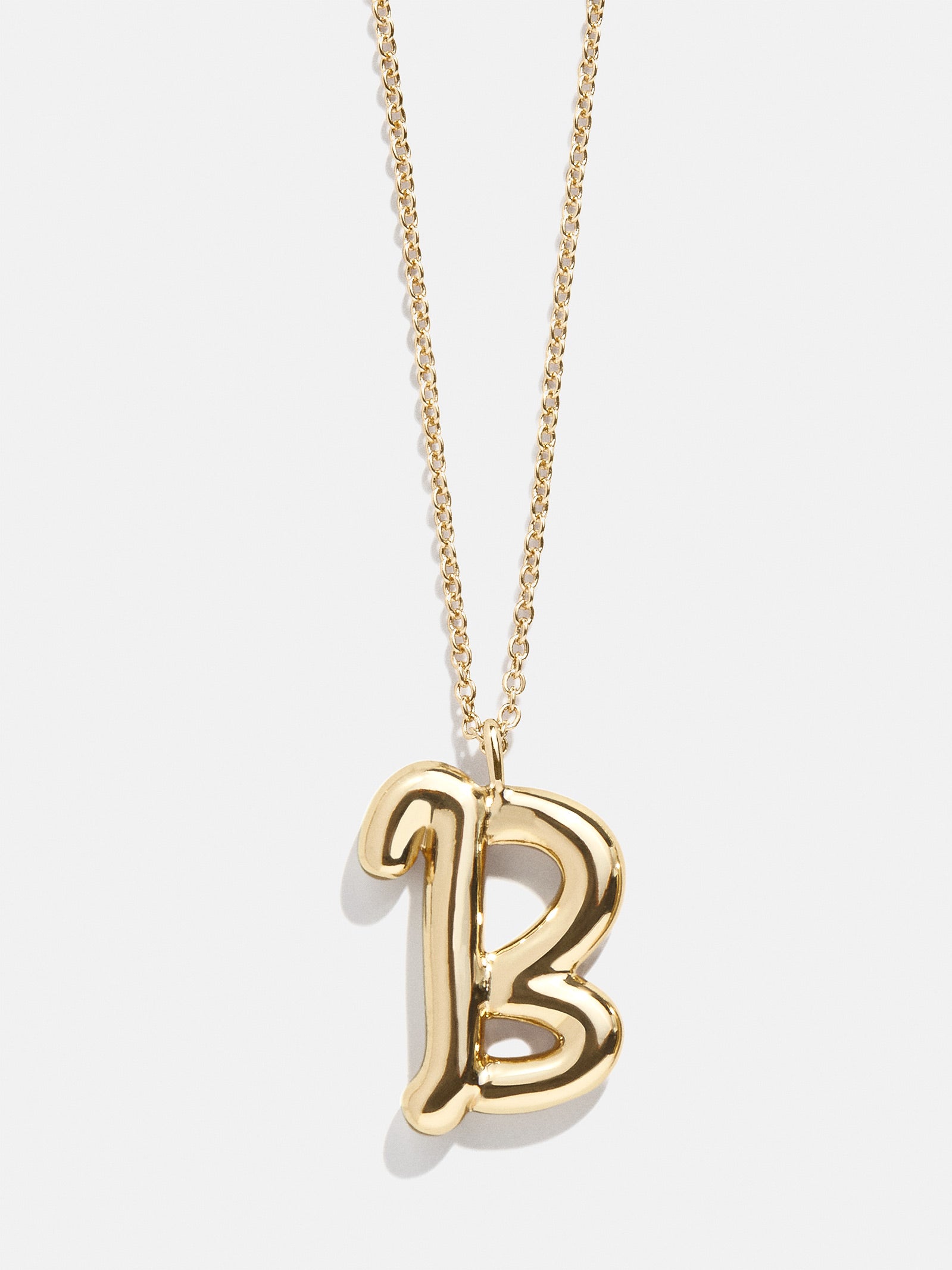 Bubble Script Initial Necklace - Bubble Script - Image 4