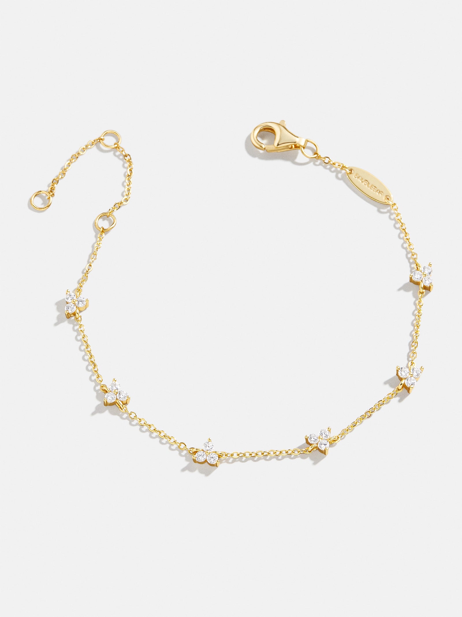 Sadira 18K Gold Bracelet - Flower Trio - Image 3