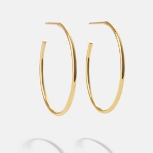 Verbena 18K Gold Earrings - 24MM