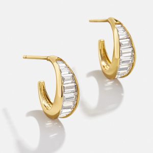 Tina 18K Gold Earrings - Gold/Pav??