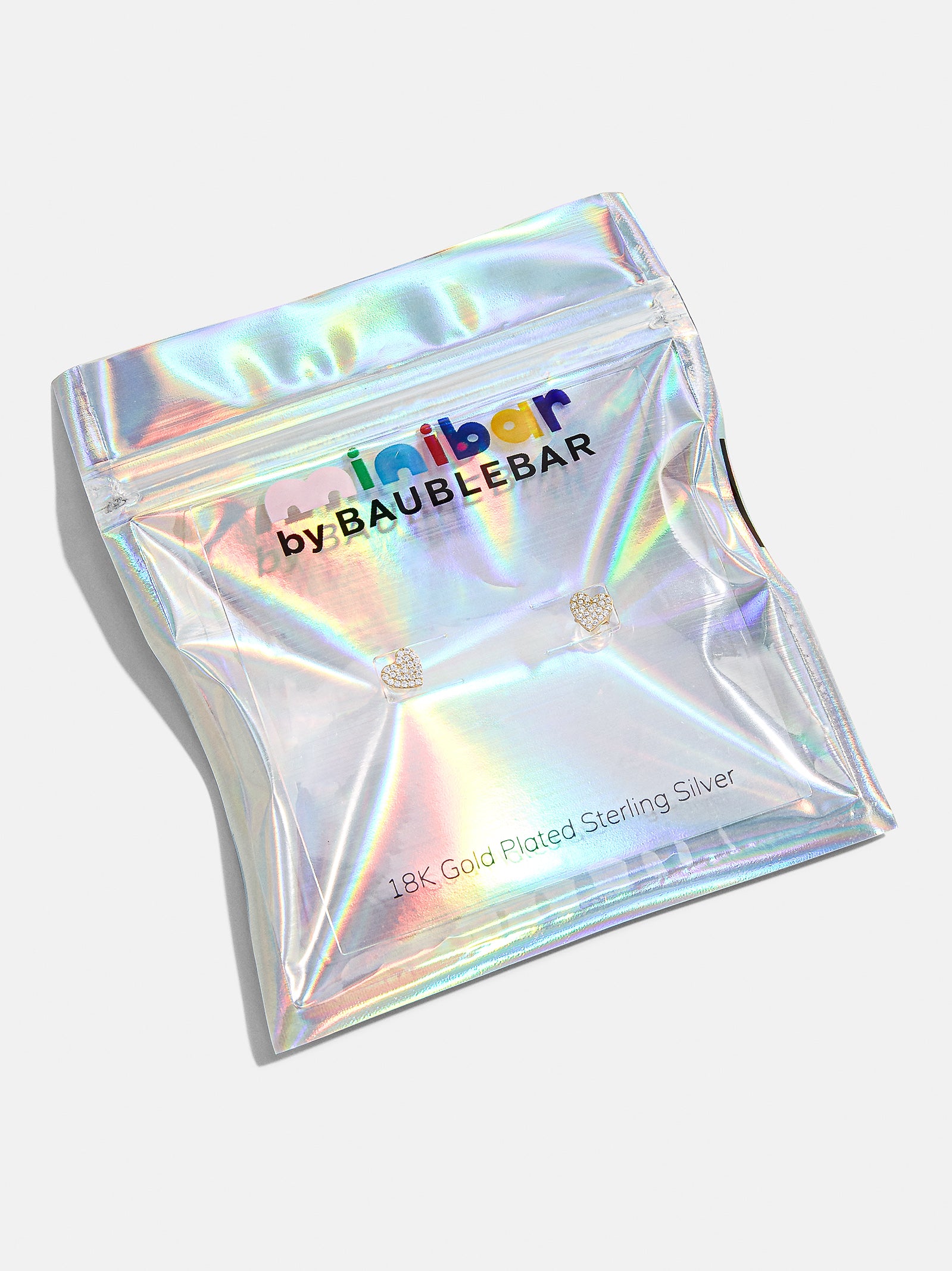 Whole Lotta Heart 18K Gold Kids' Earrings - Pav?? Heart - Image 4