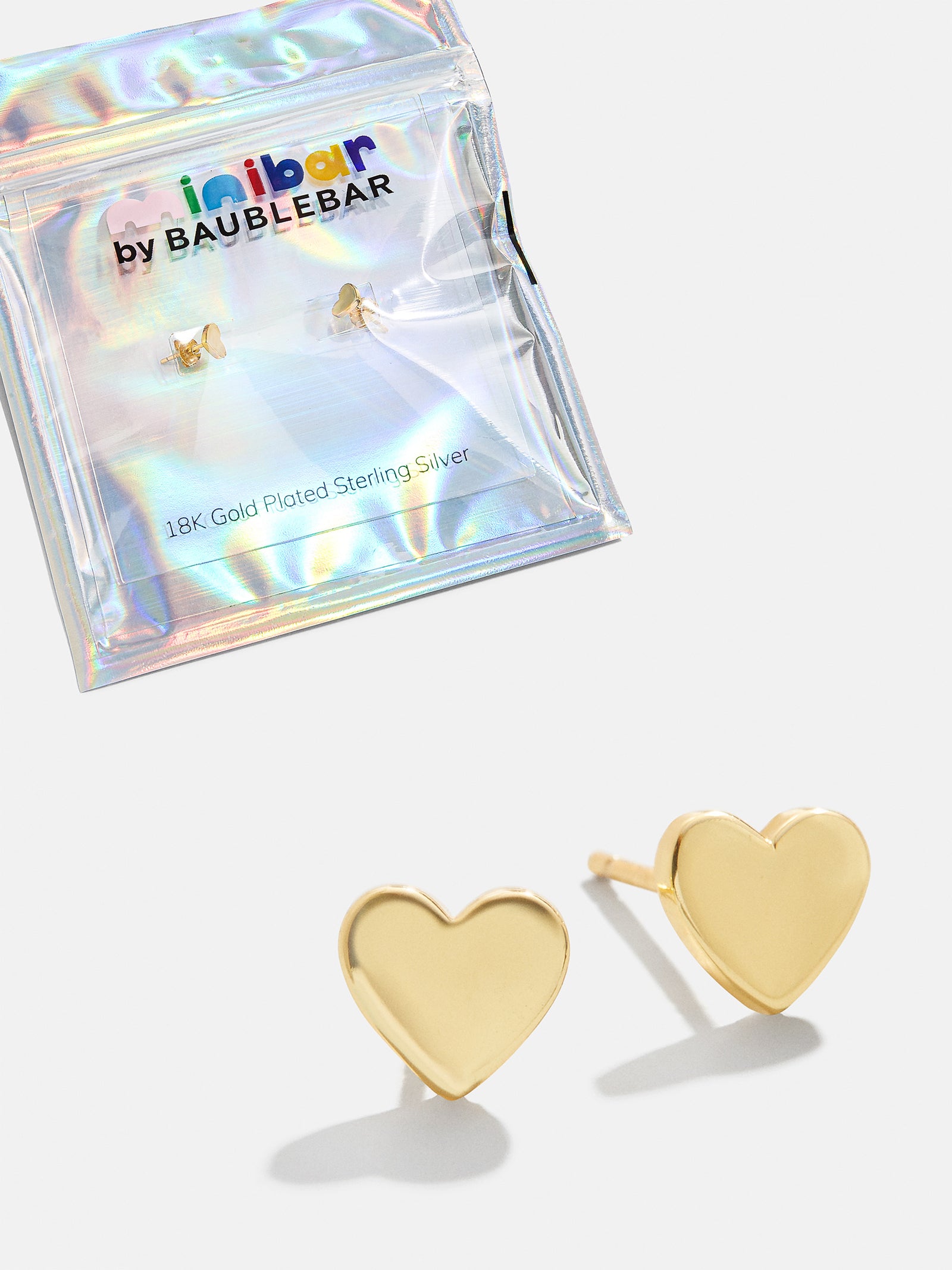 Whole Lotta Heart 18K Gold Kids' Earrings - Heart - Image 3