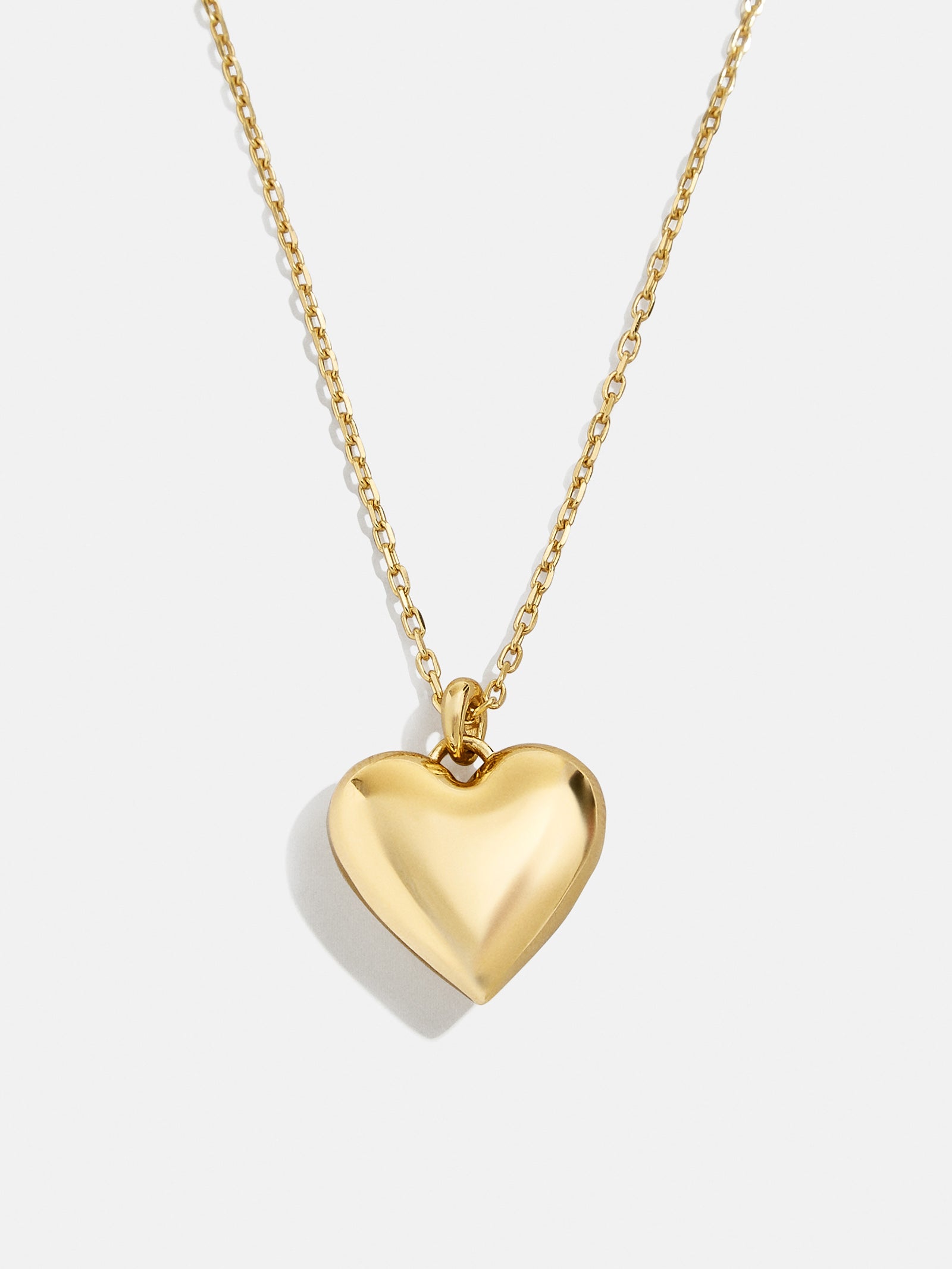18K Gold Custom Bubble Heart Necklace - 18K Gold - Image 4