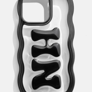 Bubble Custom iPhone Case - Black