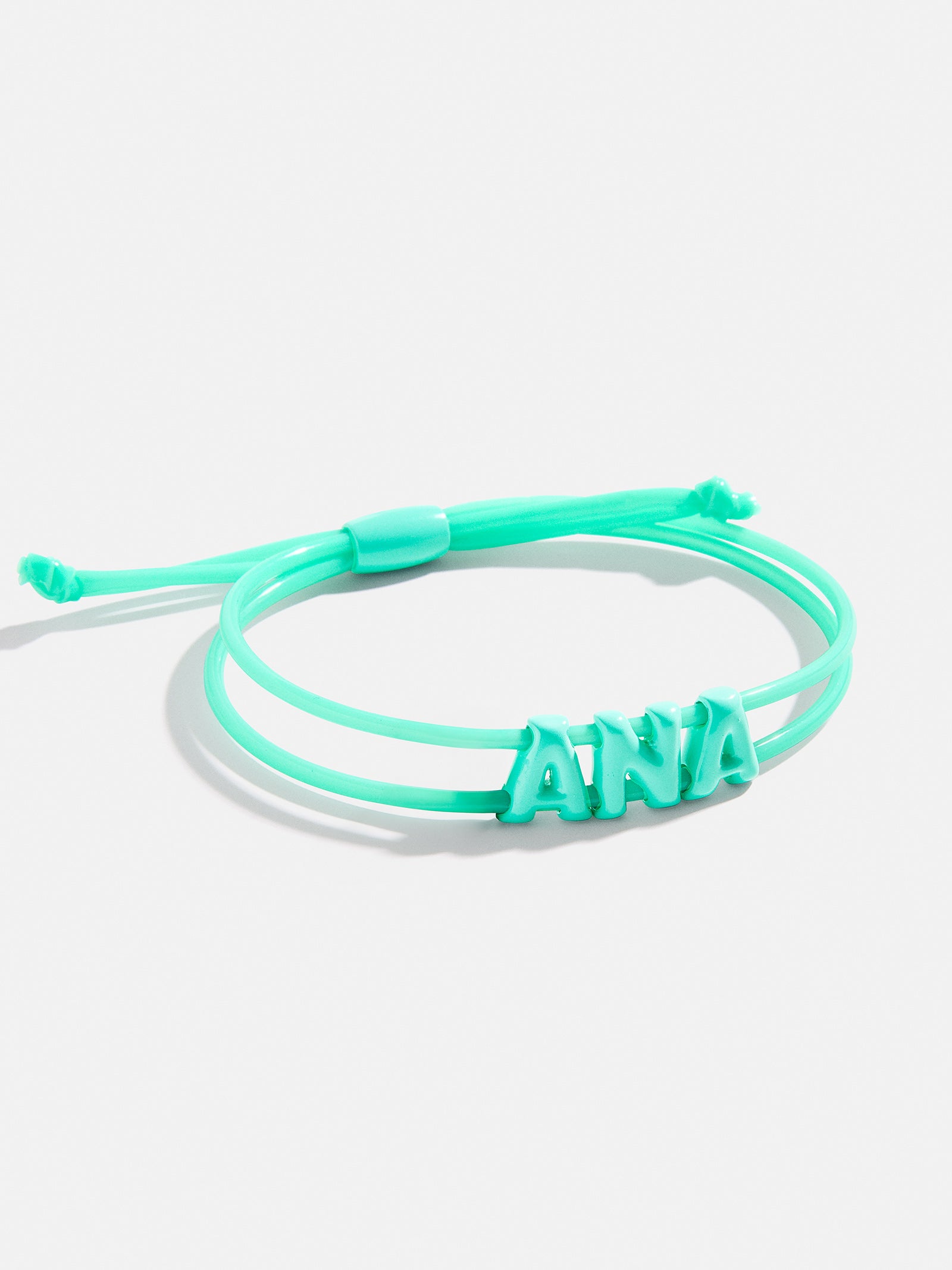 Say It All Custom Jelly Slider Bracelet - Turquoise - Image 3