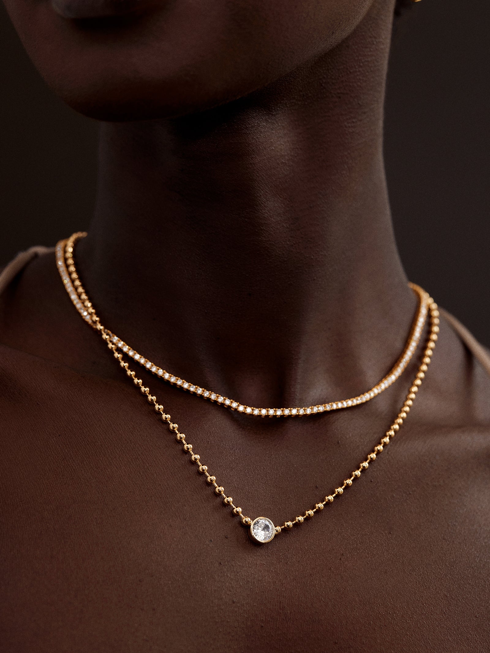 Kaycee Necklace - Gold/Pav?? - Image 2
