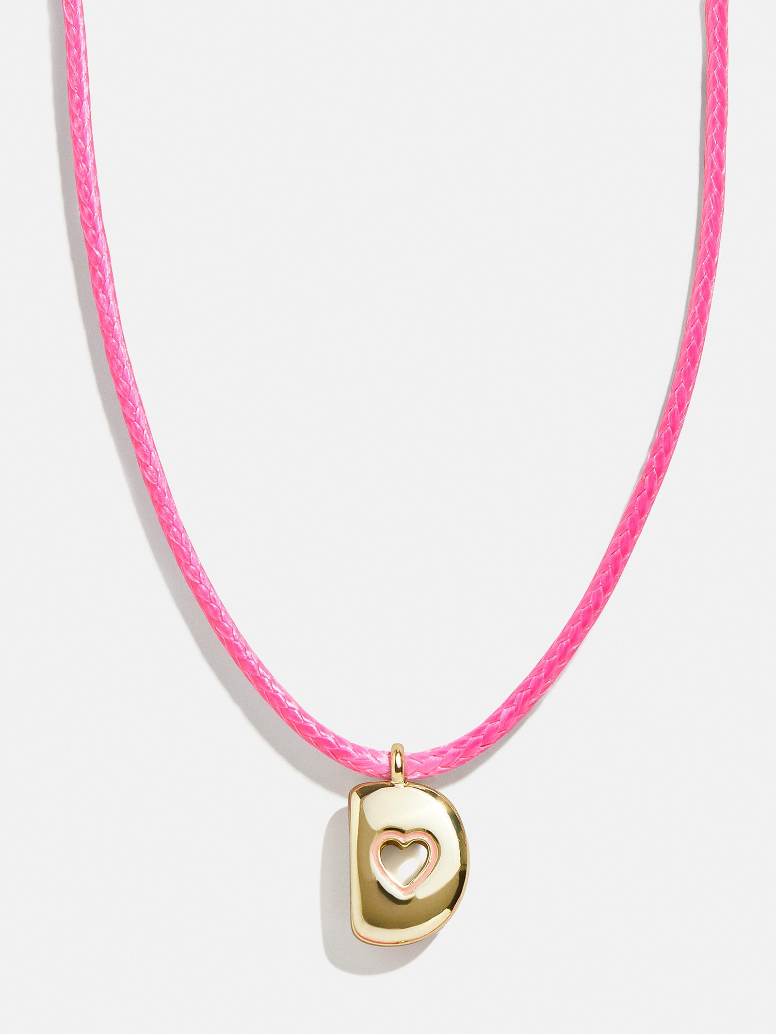 Pretty in Pink Kids Initial Necklace - Light Pink - Image 6