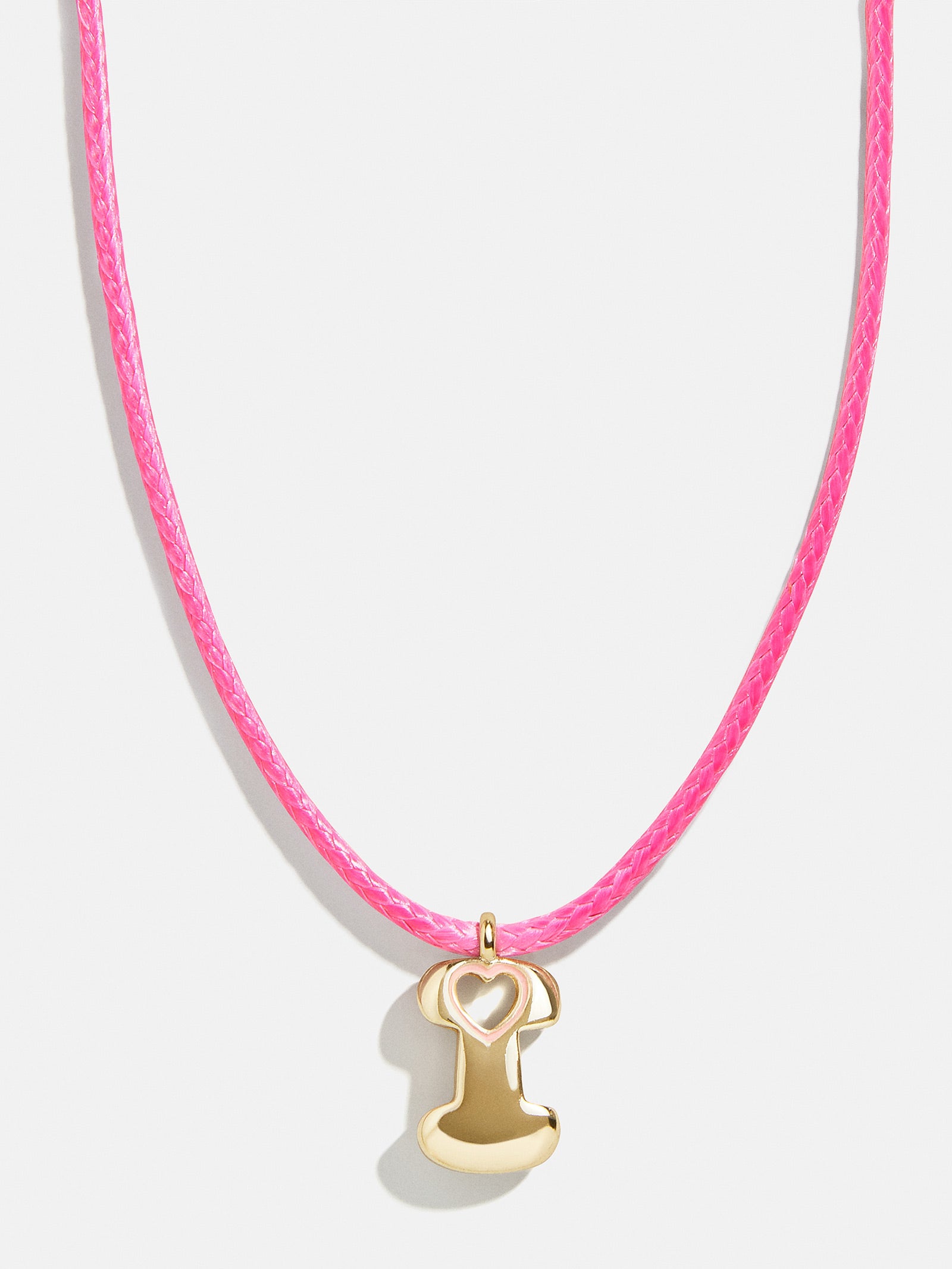 Pretty in Pink Kids Initial Necklace - Light Pink - Image 11