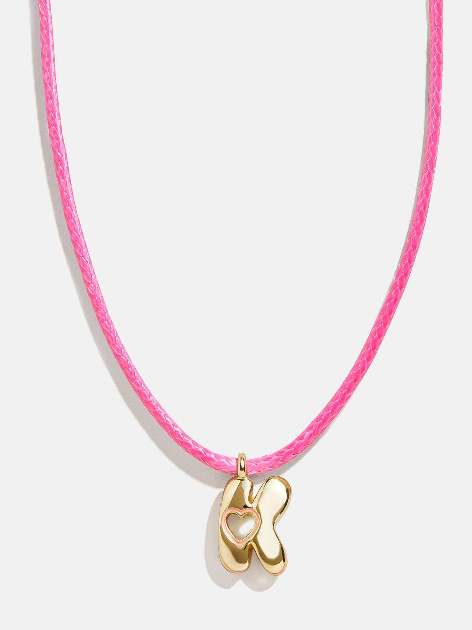 Pretty in Pink Kids Initial Necklace - Light Pink - Image 13