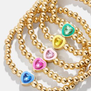 Whole Lotta Love Kids' Pisa Bracelet Set - Gemstone Hearts