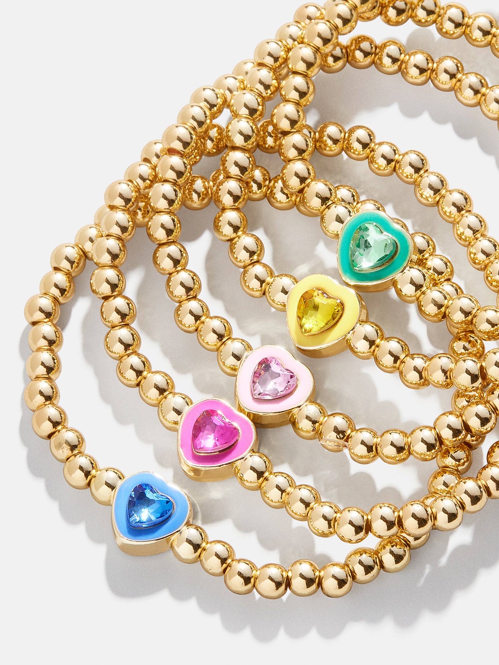 Whole Lotta Love Kids' Pisa Bracelet Set - Gemstone Hearts