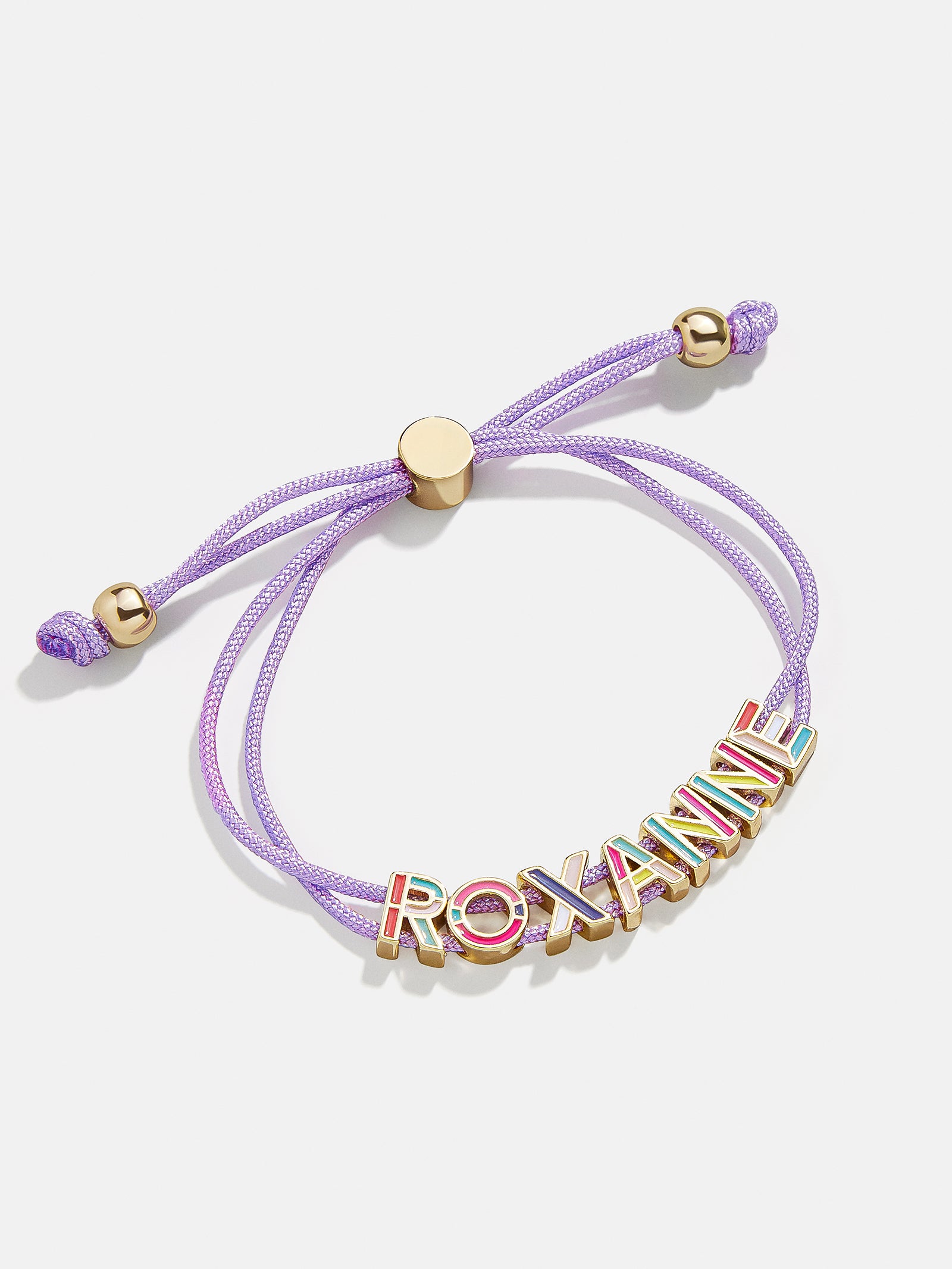 Kids' Custom Cord Bracelet - Purple - Image 3