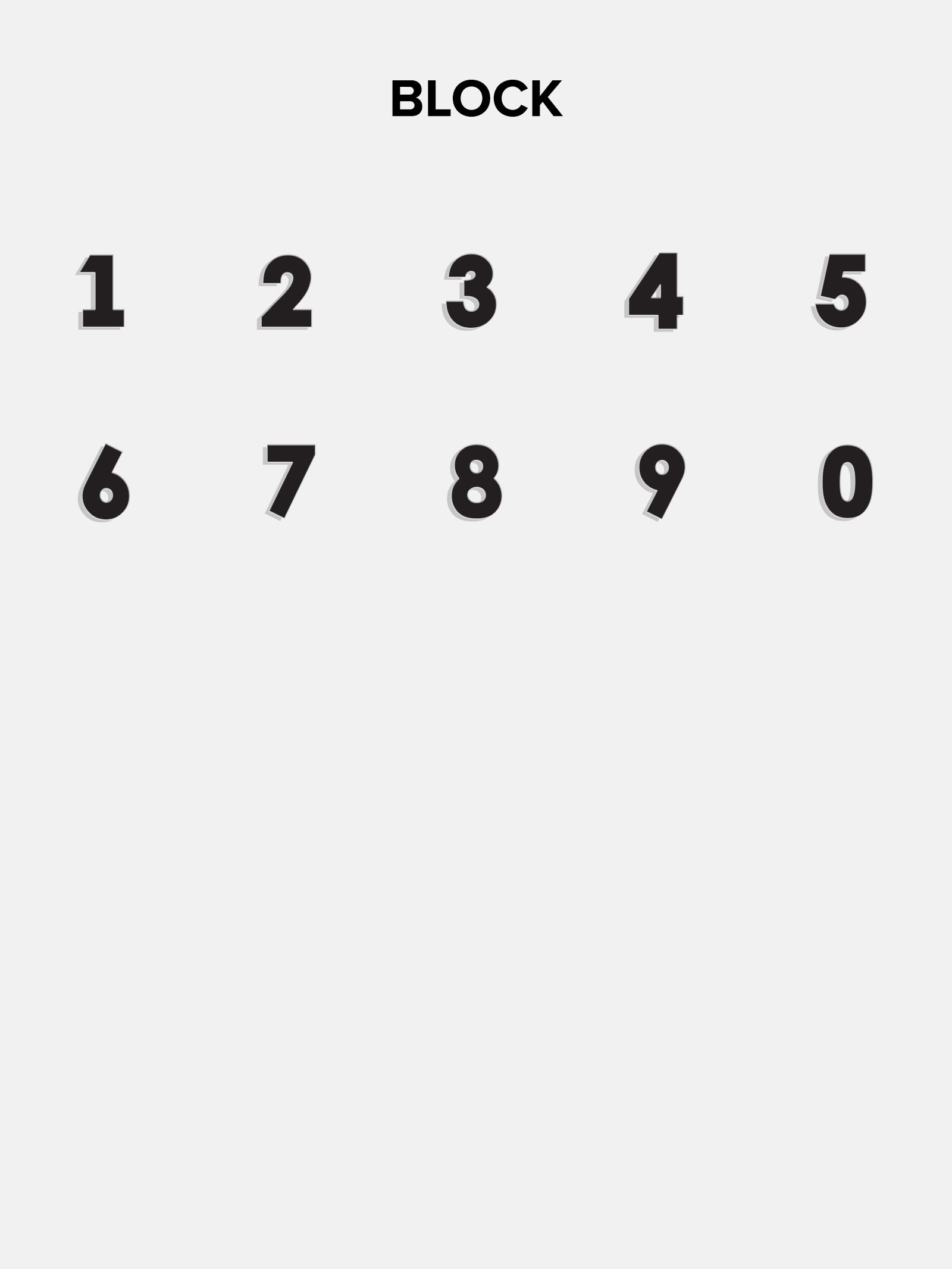 18K Gold Block Font Custom Number Necklace - Block Font Numbers - Image 9