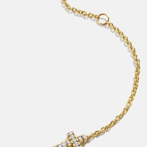 18K Gold Agape Bracelet - Cross