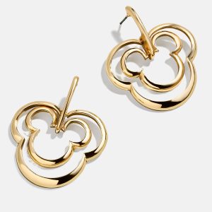 Mickey Mouse Disney Layered Earrings - Gold