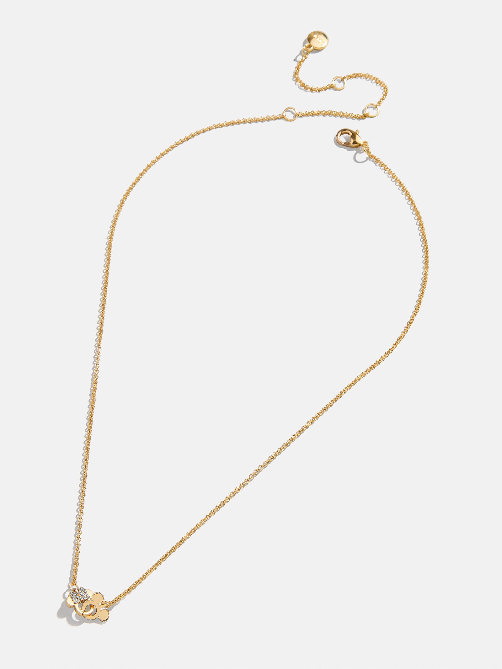 Mickey Mouse & Minnie Mouse Disney Better Half Necklace - Gold/Pav?? - Image 3