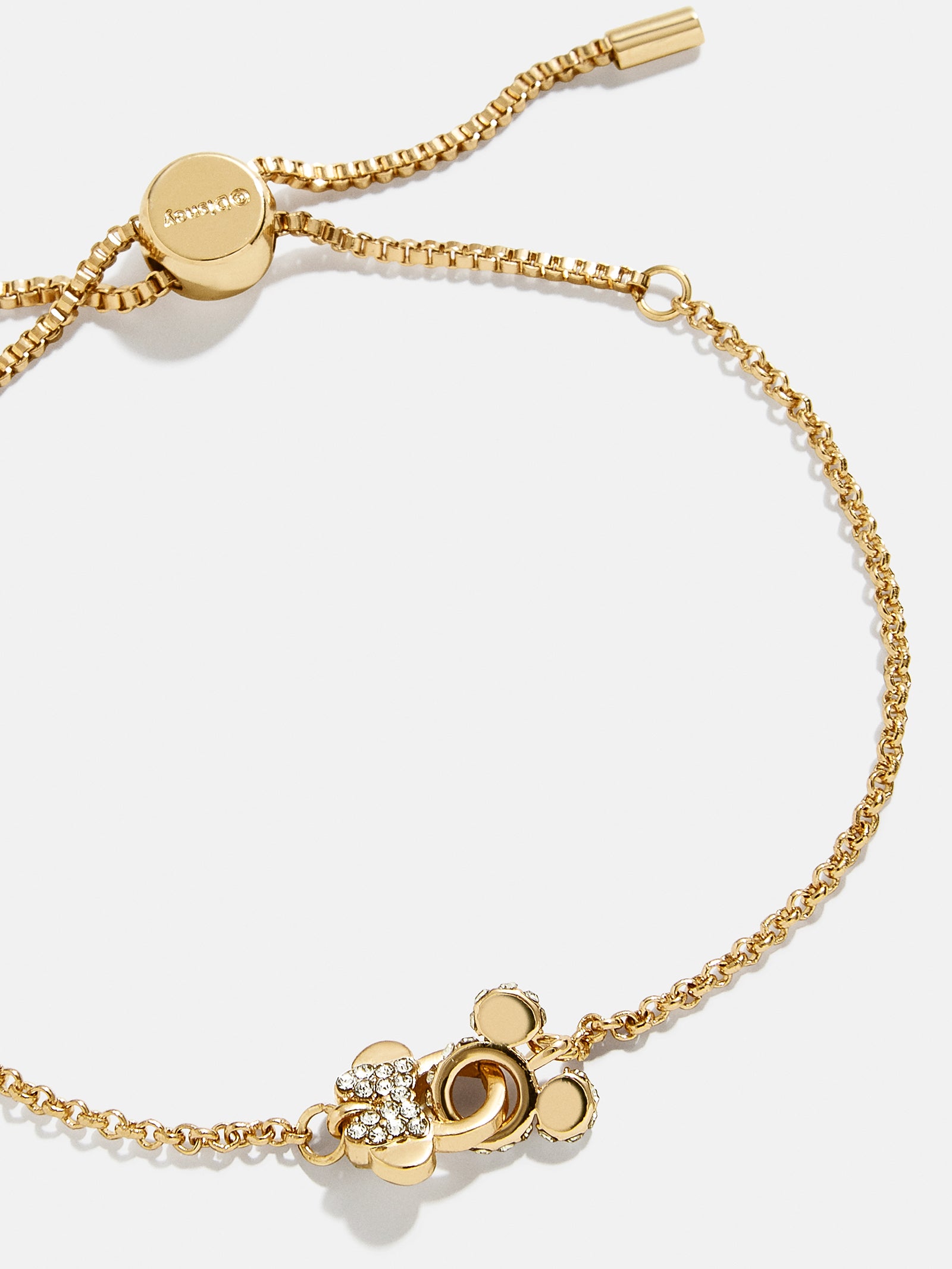 Mickey Mouse & Minnie Mouse Disney Better Half Bracelet - Gold/Pav??