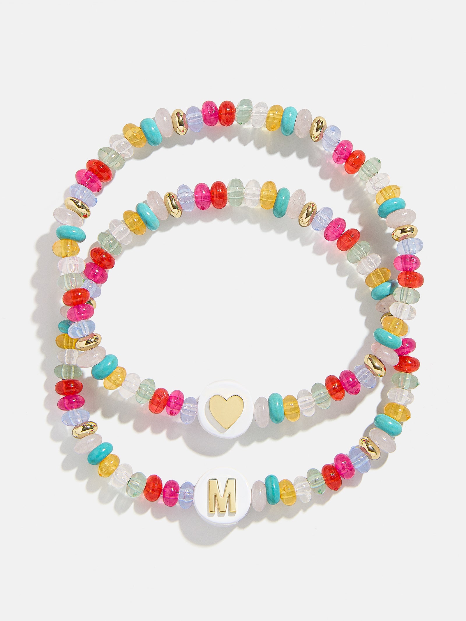 Kids' Initial & Heart Bracelet Set - Multi - Image 14