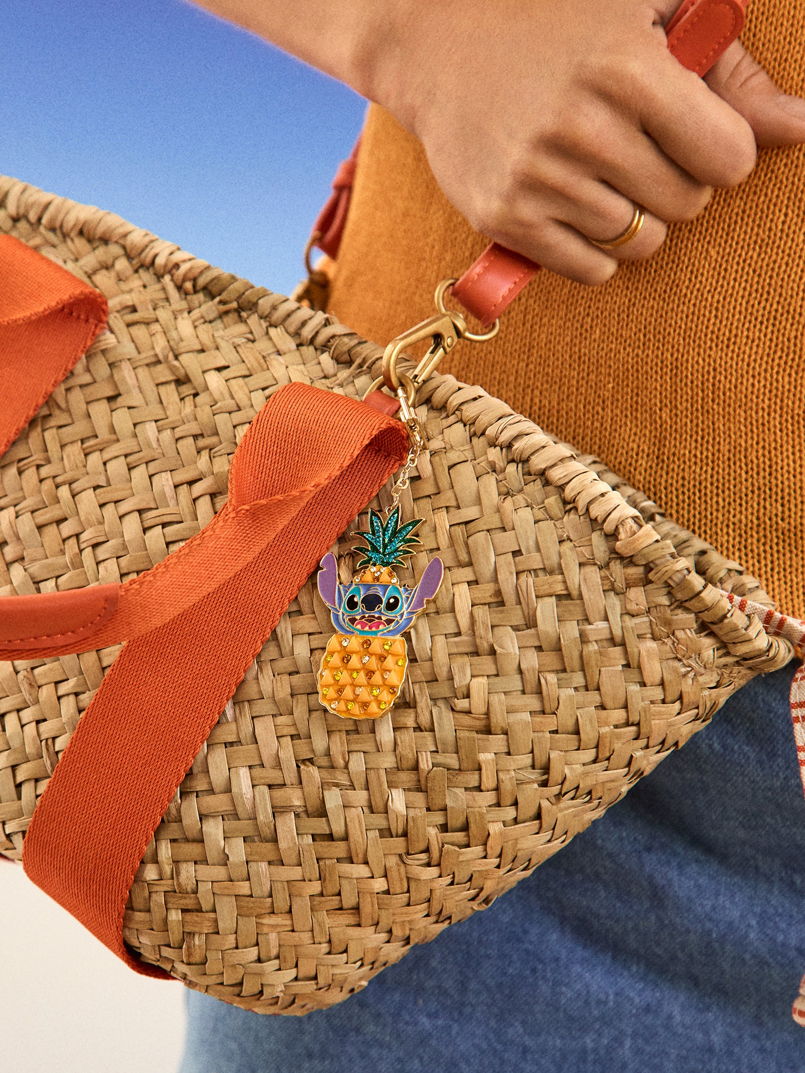 Stitch Disney Pineapple 2D Bag Charm - Yellow - Image 3