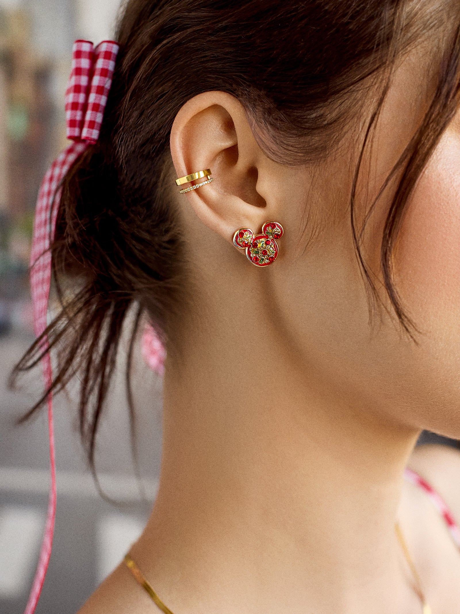 Mickey Mouse Disney Pizza Earrings - Disney Pizza Earrings - Image 2