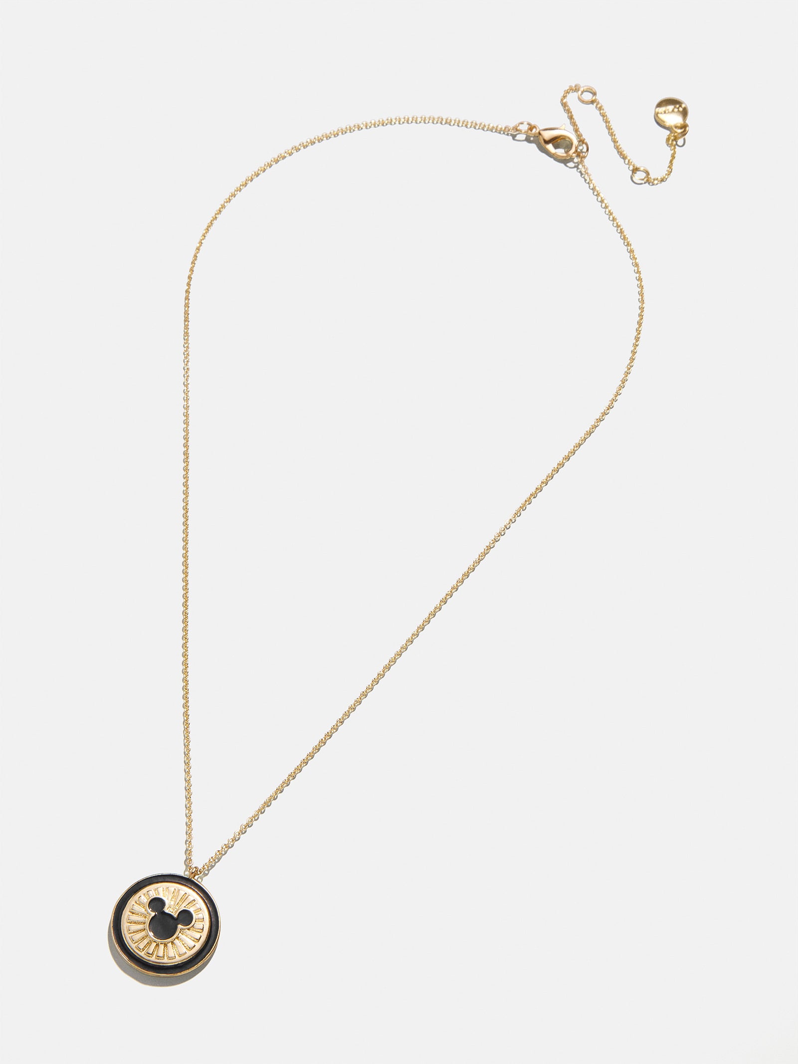 Disney Coin Pendant Necklace - Gold/Black - Image 3