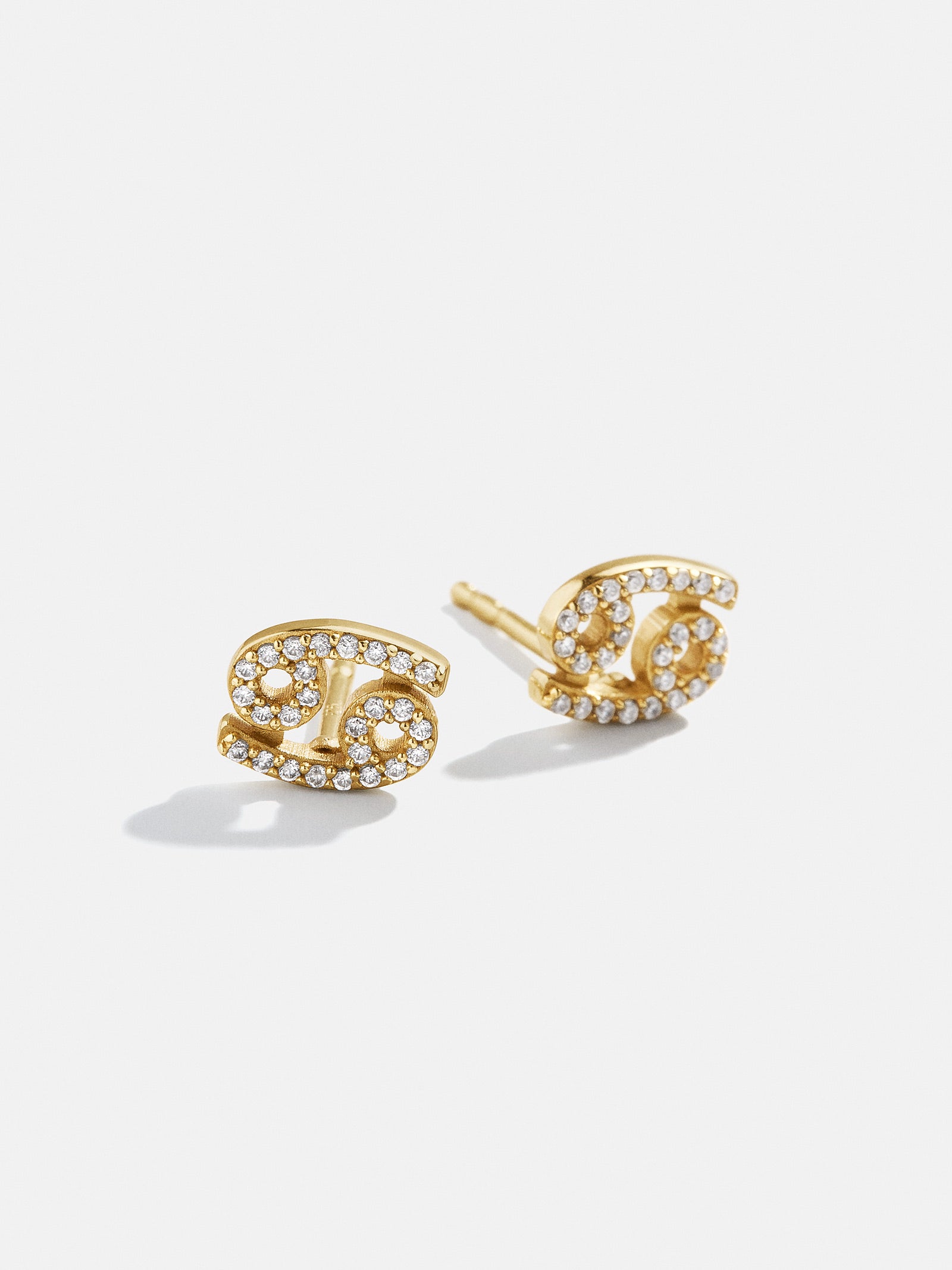 18K Gold Zodiac Earrings - 18K Gold. Pav?? Cubic Zirconia Stones - Image 7