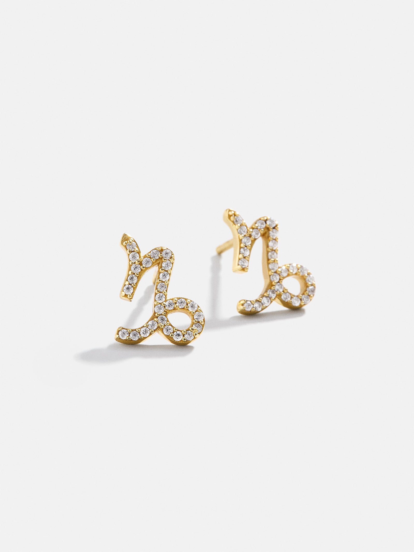 18K Gold Zodiac Earrings - 18K Gold. Pav?? Cubic Zirconia Stones - Image 9