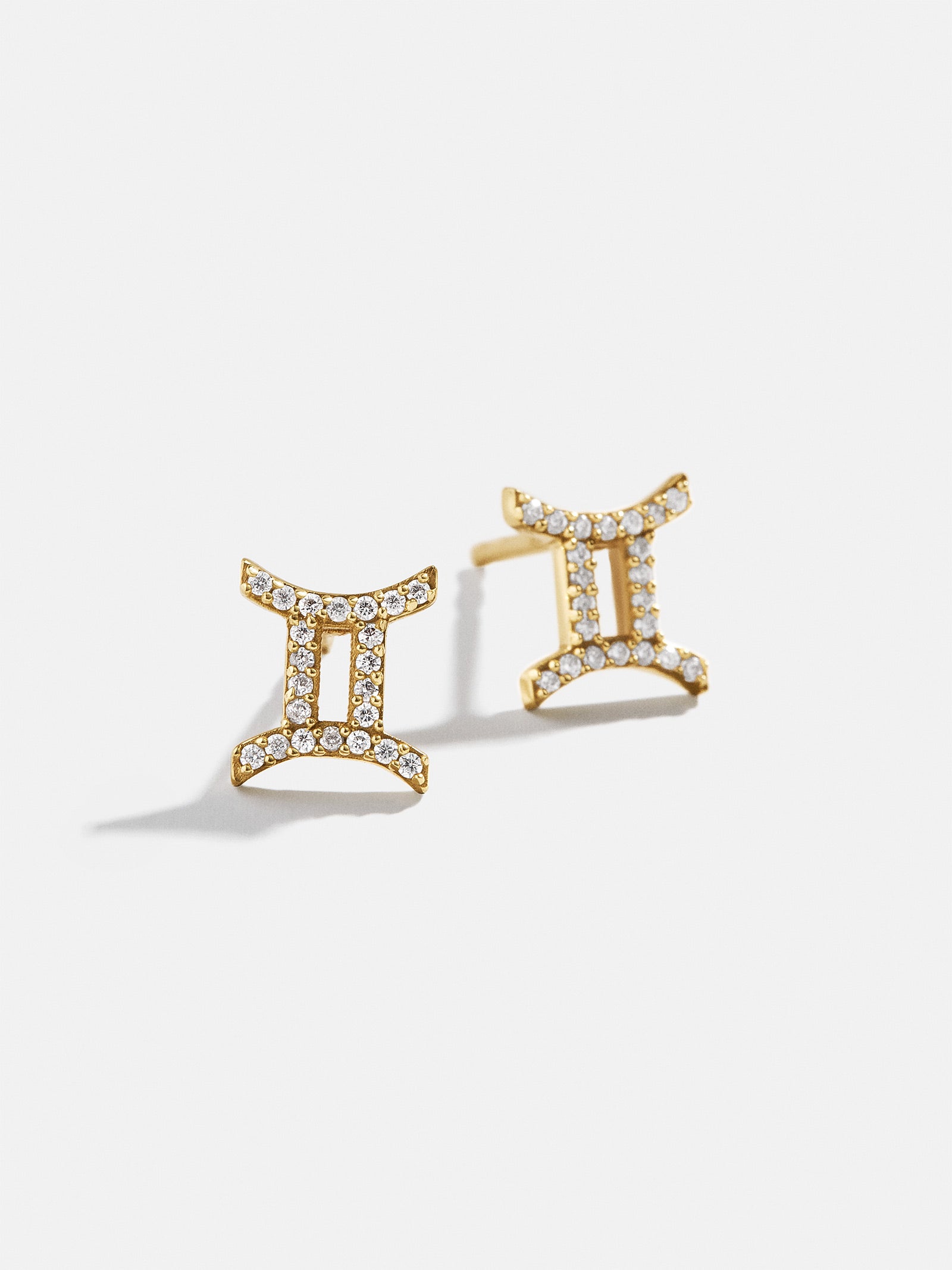 18K Gold Zodiac Earrings - 18K Gold. Pav?? Cubic Zirconia Stones - Image 11