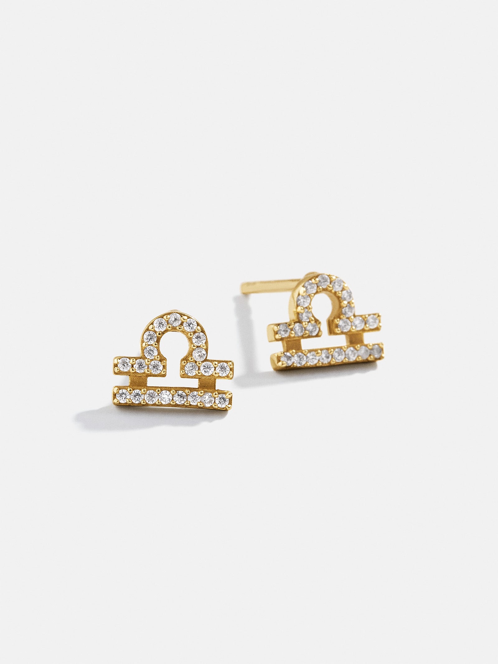 18K Gold Zodiac Earrings - 18K Gold. Pav?? Cubic Zirconia Stones - Image 15